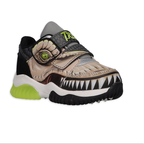 Jurassic World T.Rex Toddler Boys Lighted Footwear Children Shoes Kids Sneakers - Picture 6 of 6